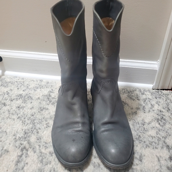 CHANEL Shoes - Chanel leather CC logo boots